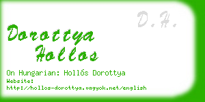 dorottya hollos business card