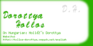 dorottya hollos business card